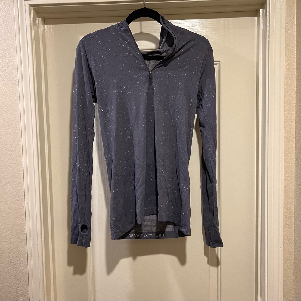 Lululemon Hooded Quarter Zip Long Sleeve Size 10